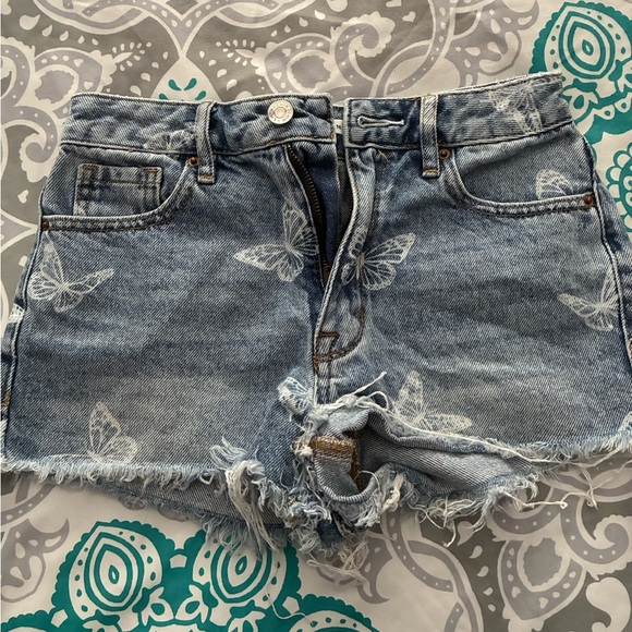 PacSun Pants - Pacsun Women’s High Rise Festival Butterfly Cheeky Denim Shorts